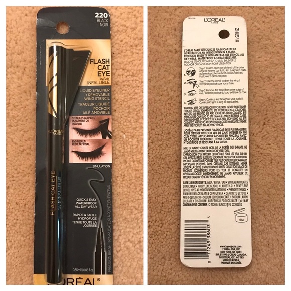 Cat Eye Liquid Liner with Removable Wing Stencil